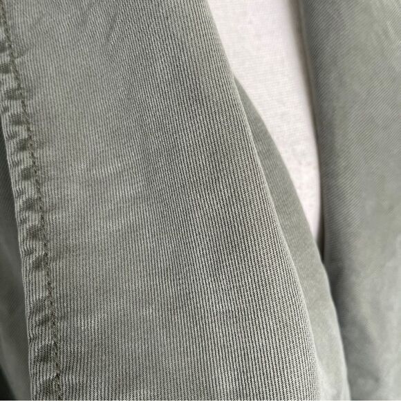 Max Jeans Olive Drape Front Jacket with Wrap Tie, Size XS - Picture 7 of 12